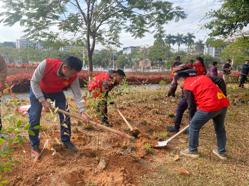 植树添新绿，推动绿美万江蔚然成风