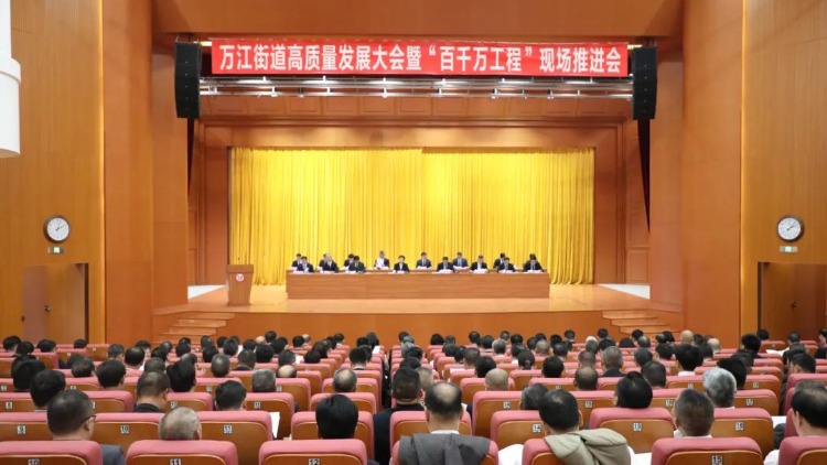 万江召开高质量发展大会暨“百千万工程”现场推进会
