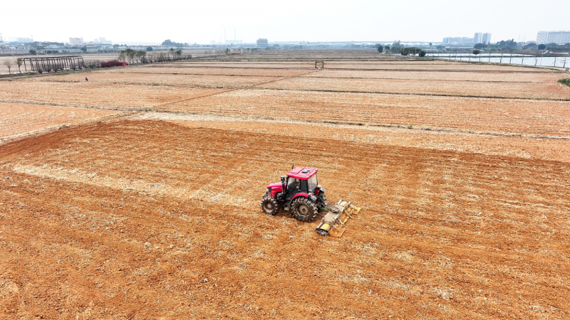 千亩稻田春耕备耕忙，尽显“科技范儿”