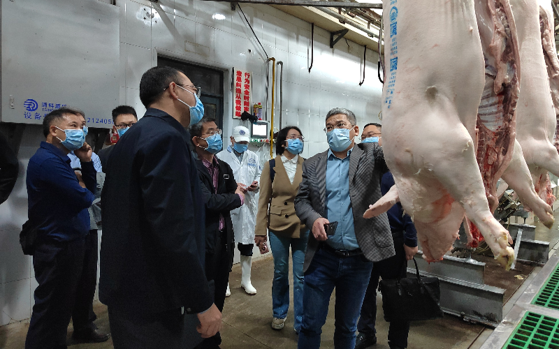 省疫控中心来莞调研生猪胴体智能数字喷码等信息化监管工作