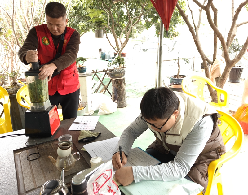 道滘开展蔬菜抽样送检工作